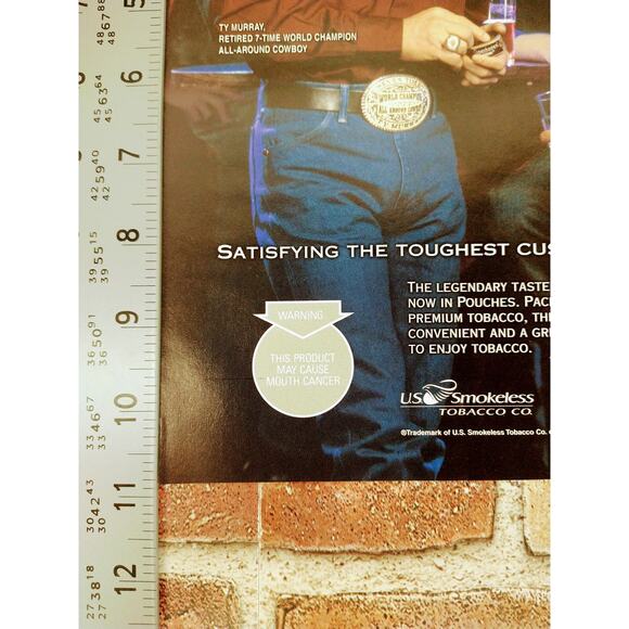 2004 Copenhagen Print Ad Cowboy Hat Belt Buckle Tavern Perfect Pinch Pouch Quote - Picture 8 of 9